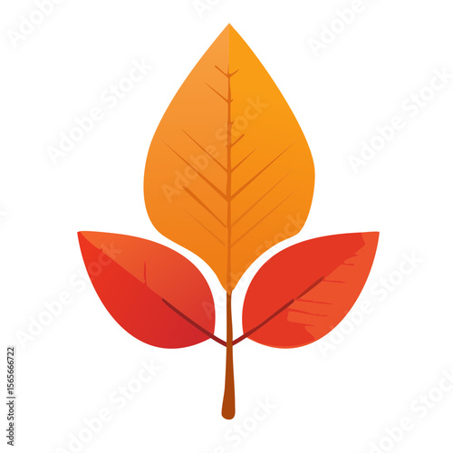 Fall Autumn Leaf Isolated on a Transparent Background
