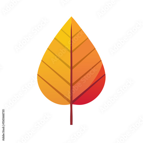 Fall Autumn Leaf Isolated on a Transparent Background