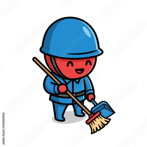 very cute dan funny army icon design