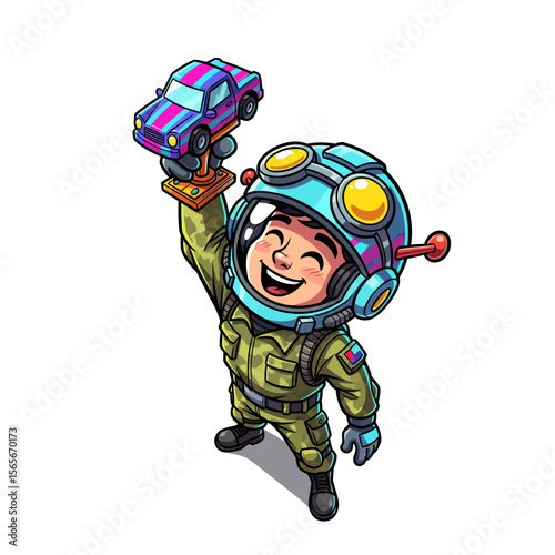 very cute dan funny army icon design very cool