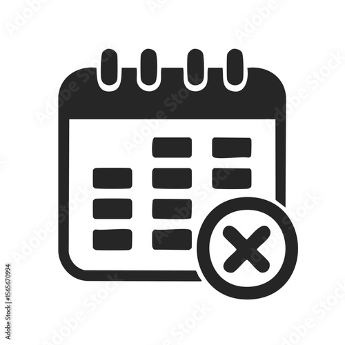 Cancel event appointment on calendar date change and delete schedule reminder with black background