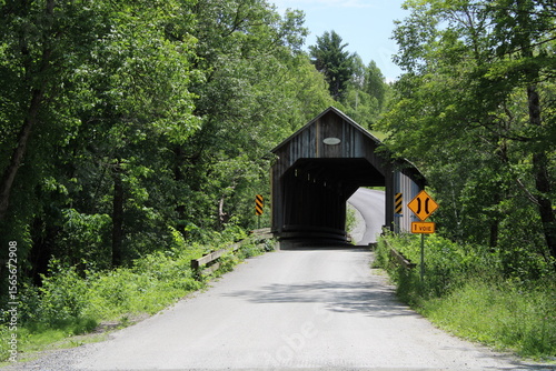 Eustis Covered Bridge 1896 or 1908 depending on sources in Compton, Quebec
