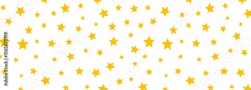 seamless background with stars pattern gold yellow