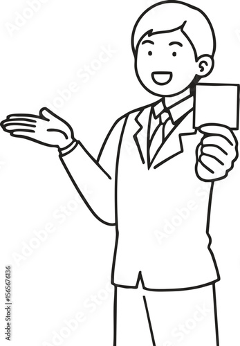 a man giving a presentation
