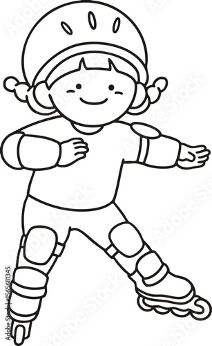 a skating girl