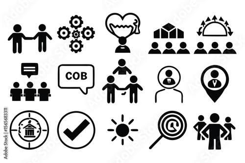 gender equality, community teamwork, diversity and collaboration Icon set, inclusion, partnership, human connection, justice, and unity for social issues, human rights, equality, gender roles, 
