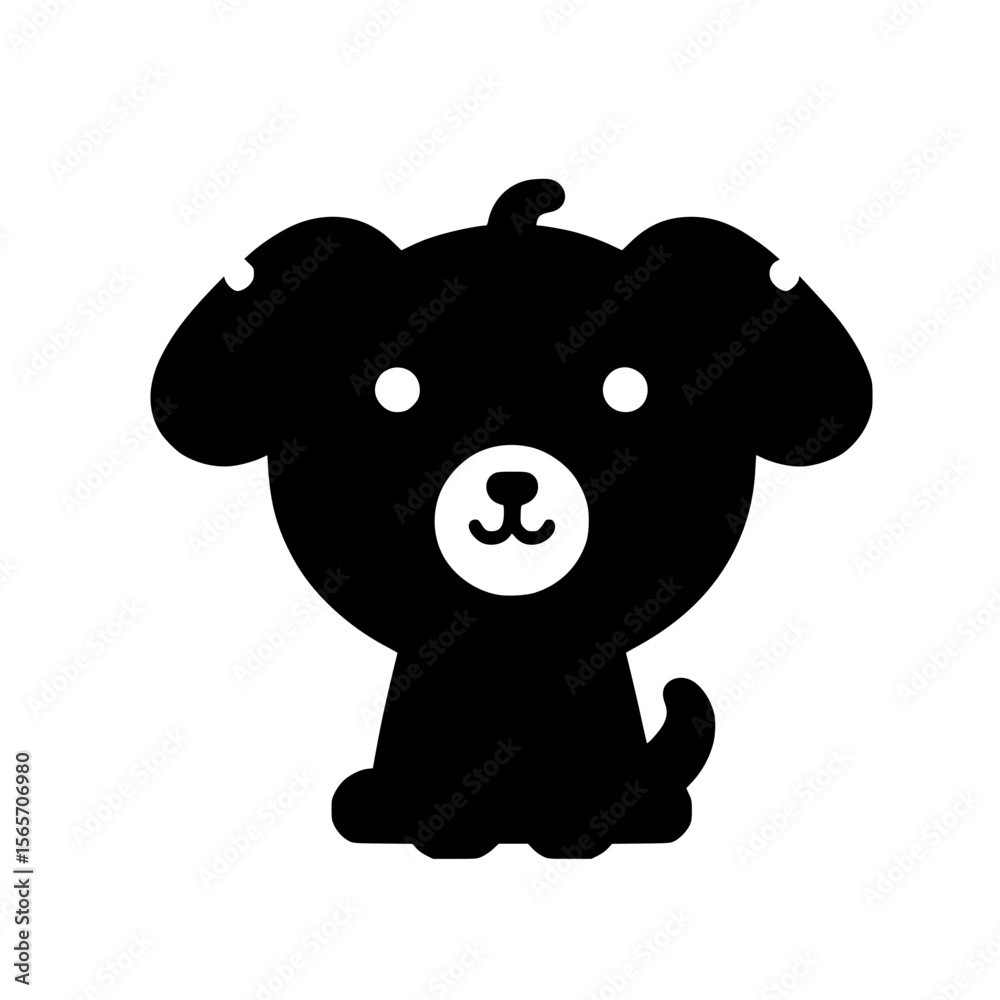 Naklejka premium dog, cartoon, animal, illustration, vector