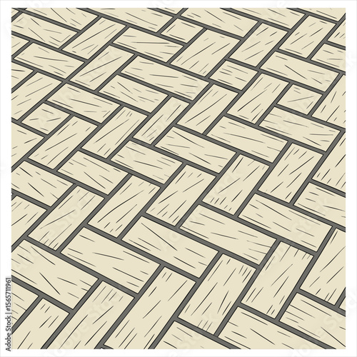Classic beige and brown woven pattern seamless geometric background
