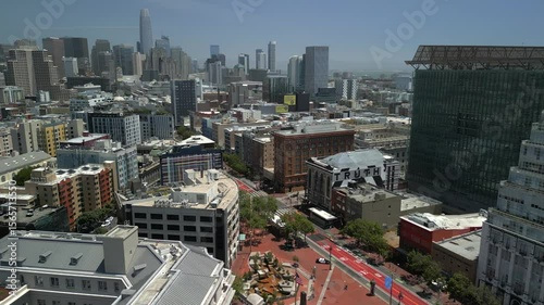 USA Aerial - San Francisco,  Market street
