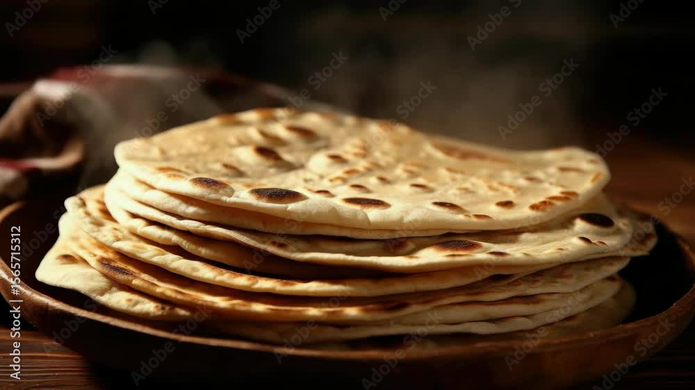 Flat bread ready for savory fillings.