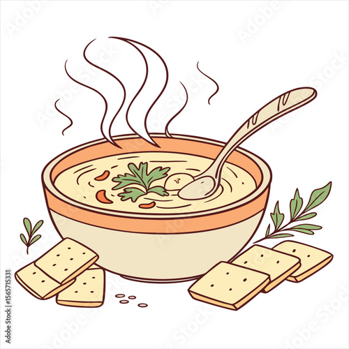 soup with meat