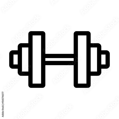 Fitness Icon – Vector Lifting Weight Symbol