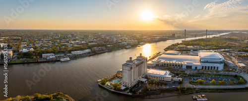 Obraz na płótnie Savannah convention center in historical city Savannah in Georgia