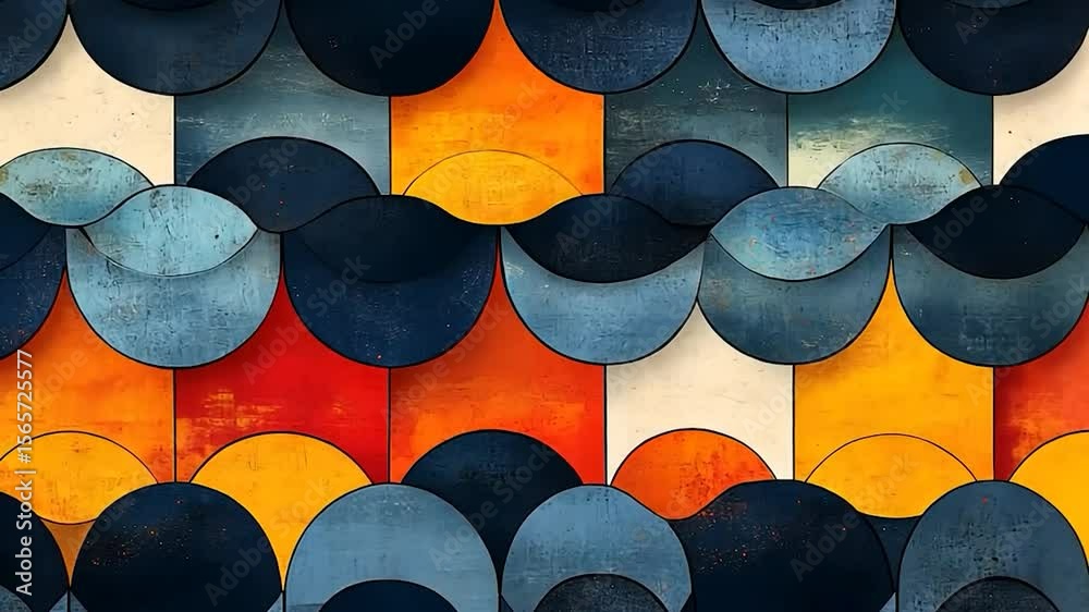 Geometric abstract pattern