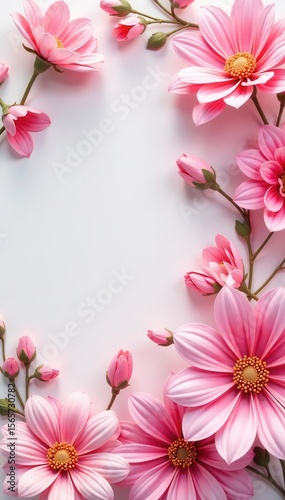 Delicate pink floral pattern, sparkling gem accents, pretty, aesthetic, textile