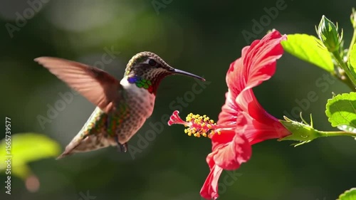 hummingbird in flight
