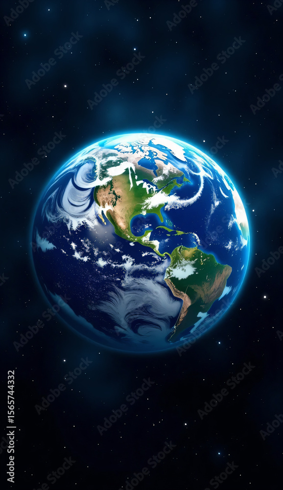 Naklejka premium earth, cosmos