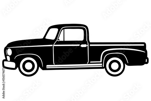 Classic vector illustrations of isolated old cars, trucks, and vintage automobiles