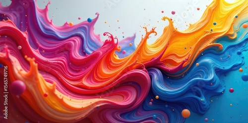 A vibrant timelapse of swirling, colorful paint capturing the dynamic energy and fluidity of life in motion , texture, motion graphics, paint swirls