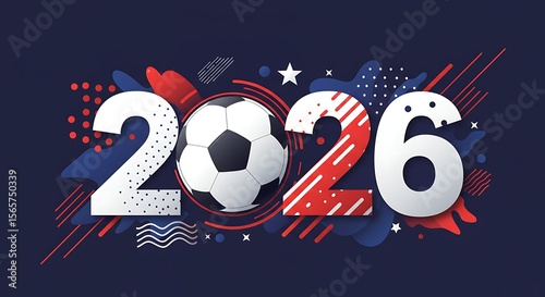 Soccer ball placed between 