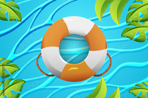 background design beach in summer season