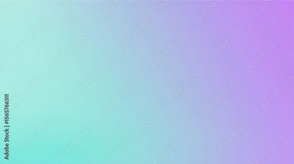 Fototapeta premium Modern soft gradient background with lilac purple and mint green tones, elegant minimalist abstract design