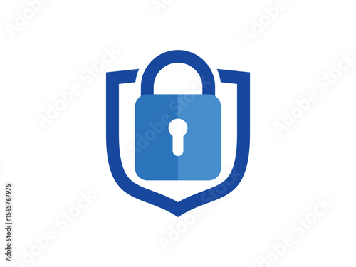 Security shield symbol design, protection vector, isolated on transparent background