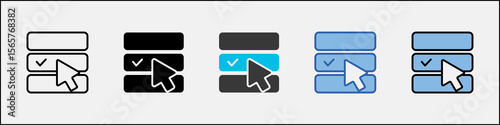 Selection Icon Pack Multistyle Illustration