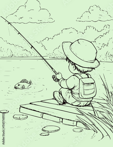 Tranquil Fishing Scenes Vector Collection
Fishing Adventure Silhouettes & Nature Elements
Vector Set of Fishermen, Rods, Boats & Lakeside Views