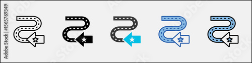 Specialization Track Icon Pack Multistyle Illustration