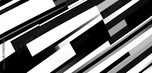 Abstract geometric seamless pattern of black and white diagonal squares,  texture,  background