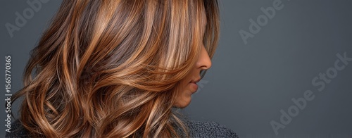 Golden Brown Waves – Soft Textured Layers with Warm Shadows Reflecting Beauty, Grace, and the Journey of Aging Authentically