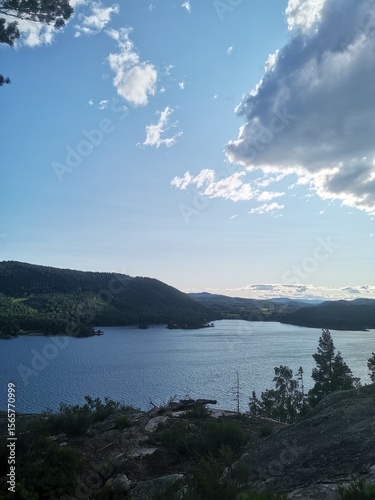 clouds over the lake
