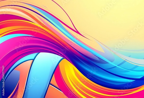 Abstract dynamic volleyball design with flowing lines and vibrant colors, perfect for sports backgrounds,  pattern,  tournament