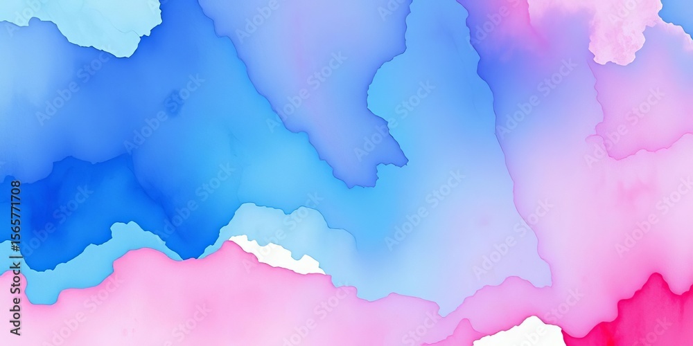 Obraz premium Abstract aqua watercolor wash, dynamic brush strokes, textured background, texture, trendy