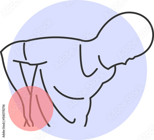 Man with severe lower back pain