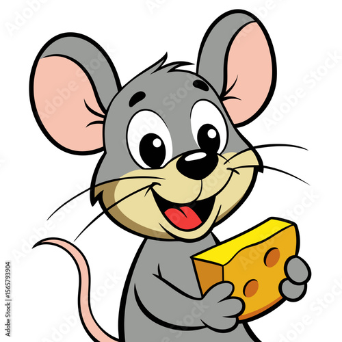 mouse with cheese
