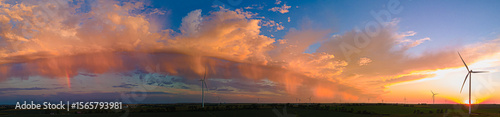 Midwest Summer Storm Panorama Across Wisconsin