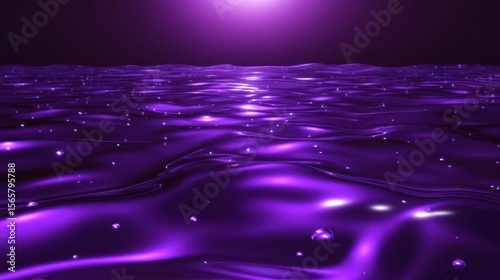 Purple Ocean: A Serene Digital Seascape