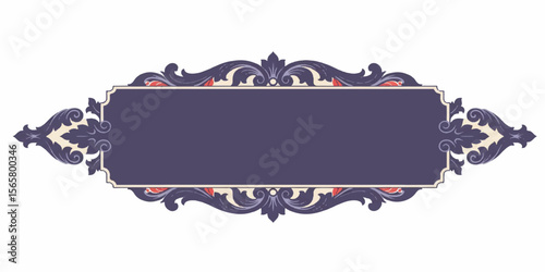 Elegant Decorative Banner Vector with Clean Lines