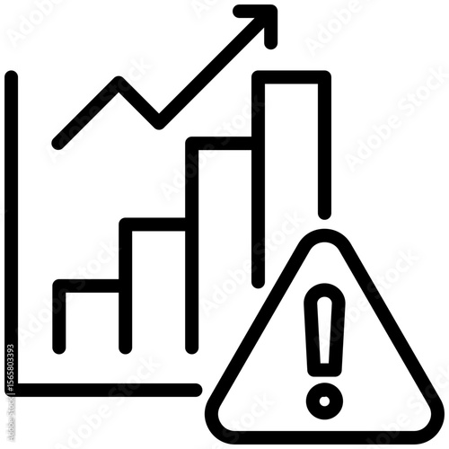 Sales icon for business risk, website, application, printing, document, poster design, etc