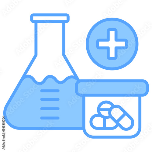 Pharmaceutical Blue Icon