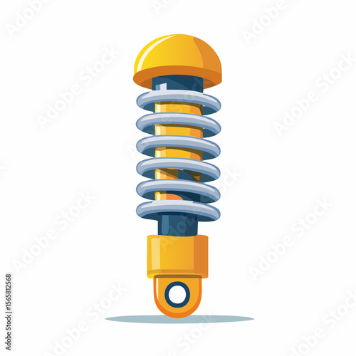 Yellow construction helmet with site and machinery vector illustration