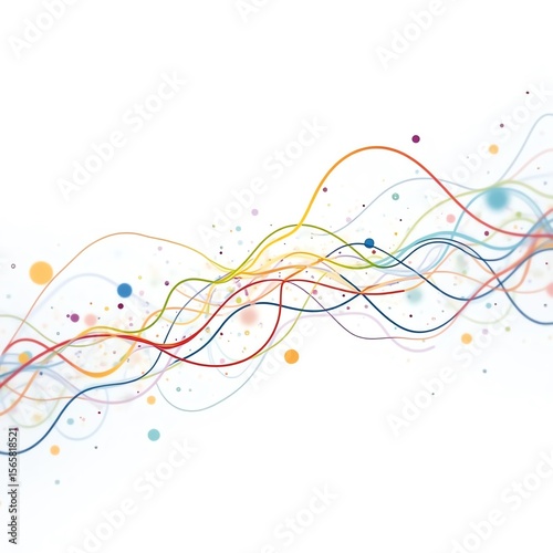 abstract colorful background with waves
