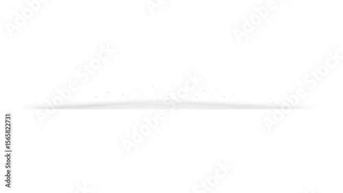 Subtle white horizontal light line with soft glow on transparent background, ethereal and delicate.