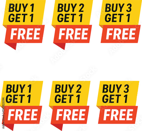 A versatile vector set of business sale and discount labels, tags, and stickers, perfect for shopping banners and product offers