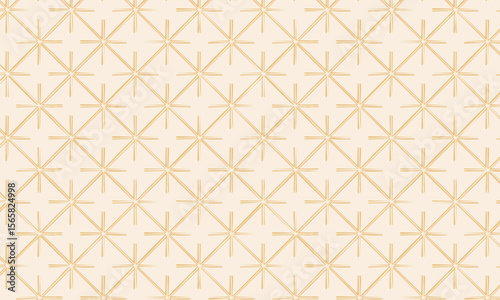 Elegant Beige Starburst Pattern - Retro Geometric Abstract Background