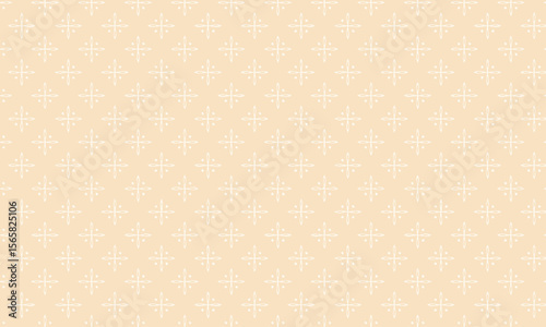 Subtle Beige Ornamental Cross Pattern - Minimalist Geometric Background