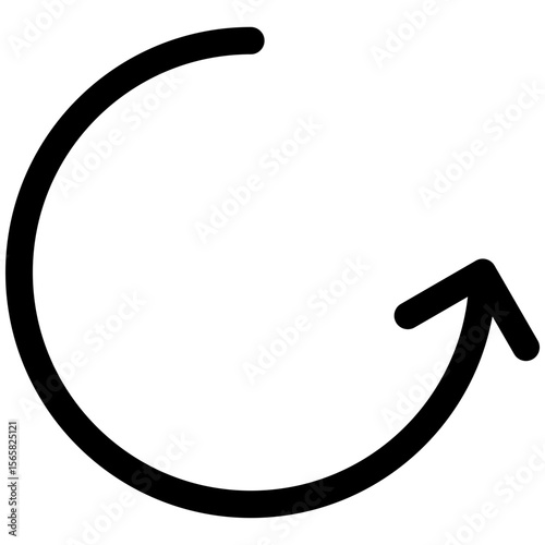rotate right icon for user interface, user experience, website, application, printing, document, poster design, etc