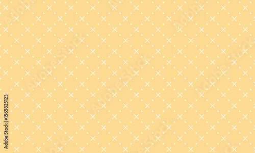 Simple Yellow Star Pattern - Cute Geometric Abstract Background